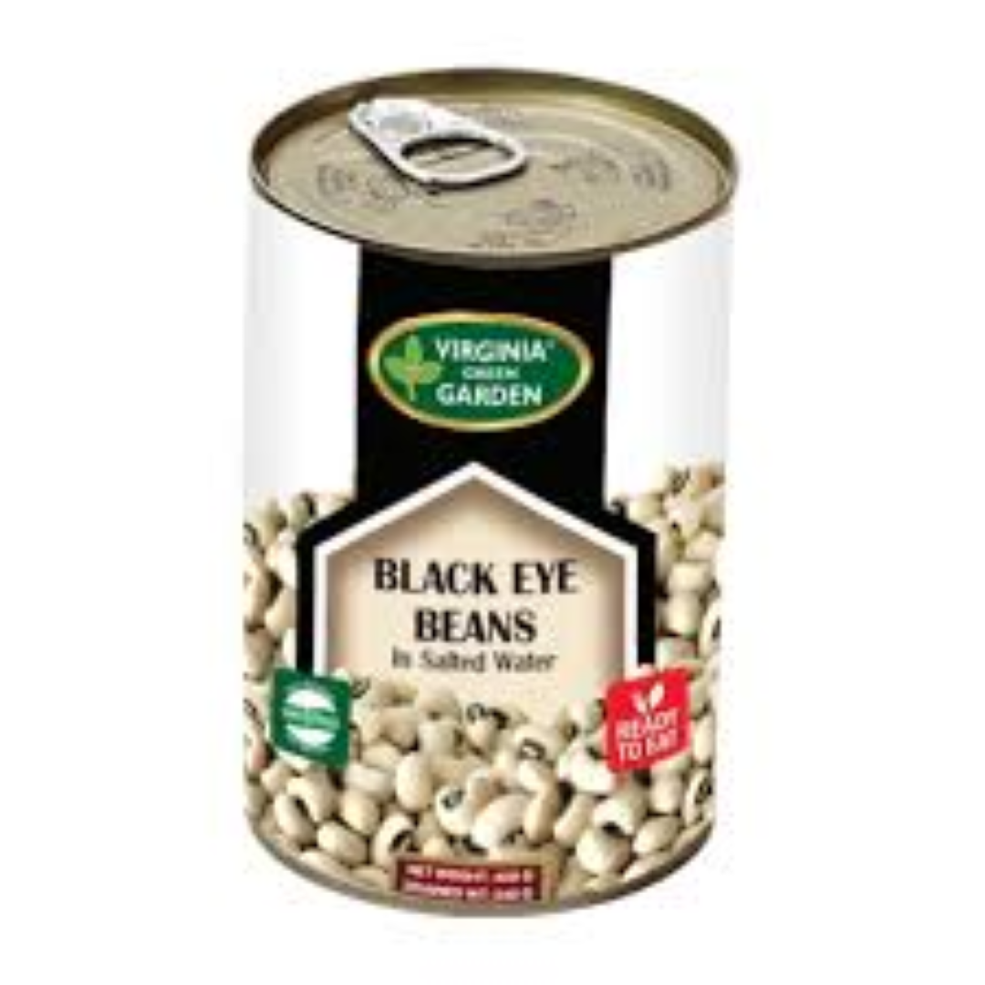 VIRGINIA G.GARDEN BLACK EYE BEANS (EO)400G